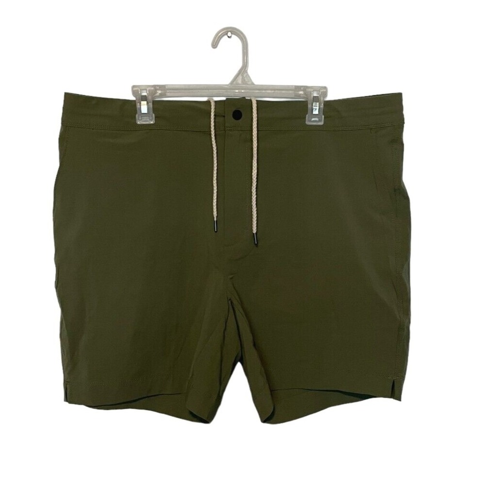 VRST Hybrid Shorts Mens 40 Olive Green Drawstring Active Workout Hiking Chino